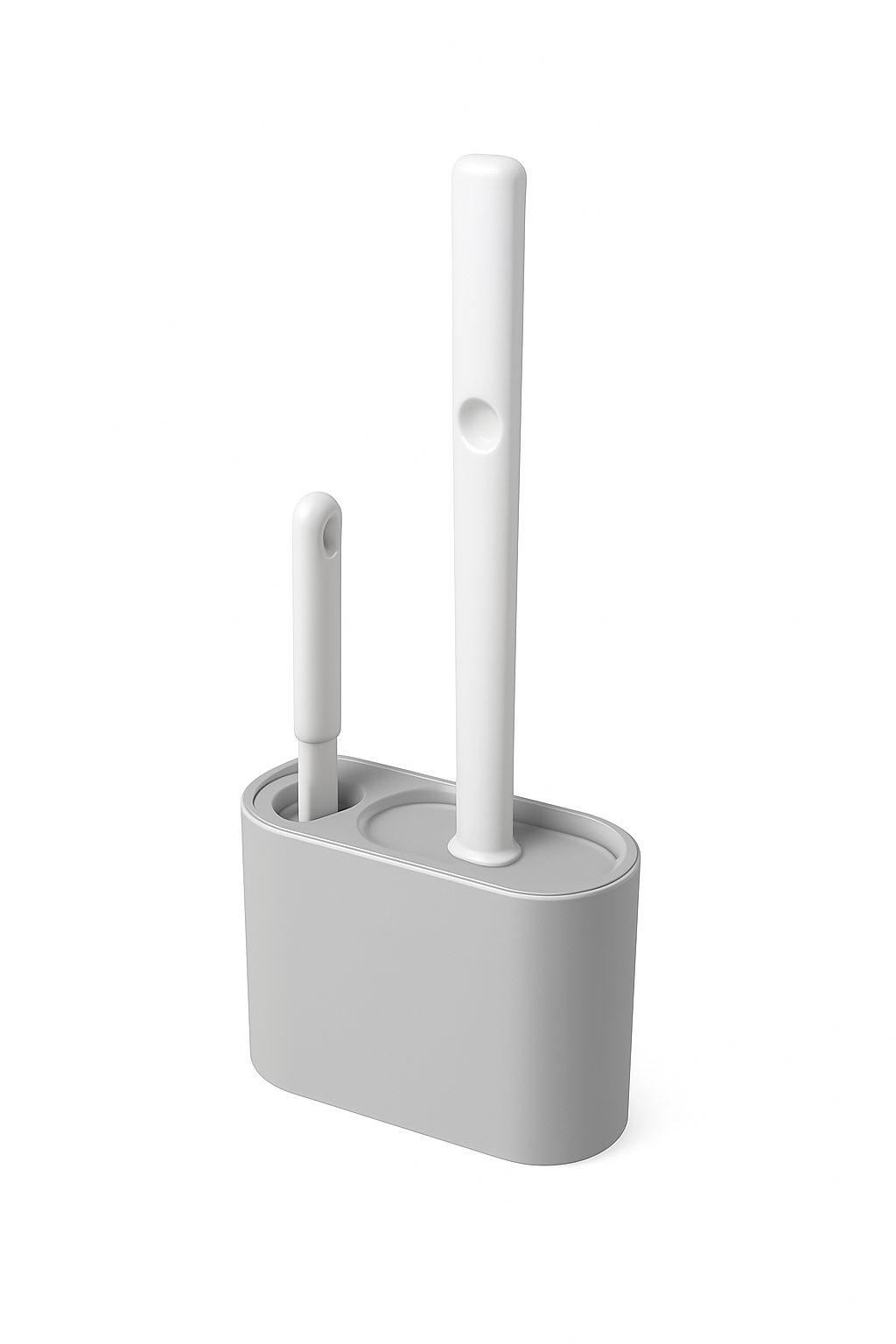 CleanGrip™ – Wall-Mounted Silicone Toilet Brush Set