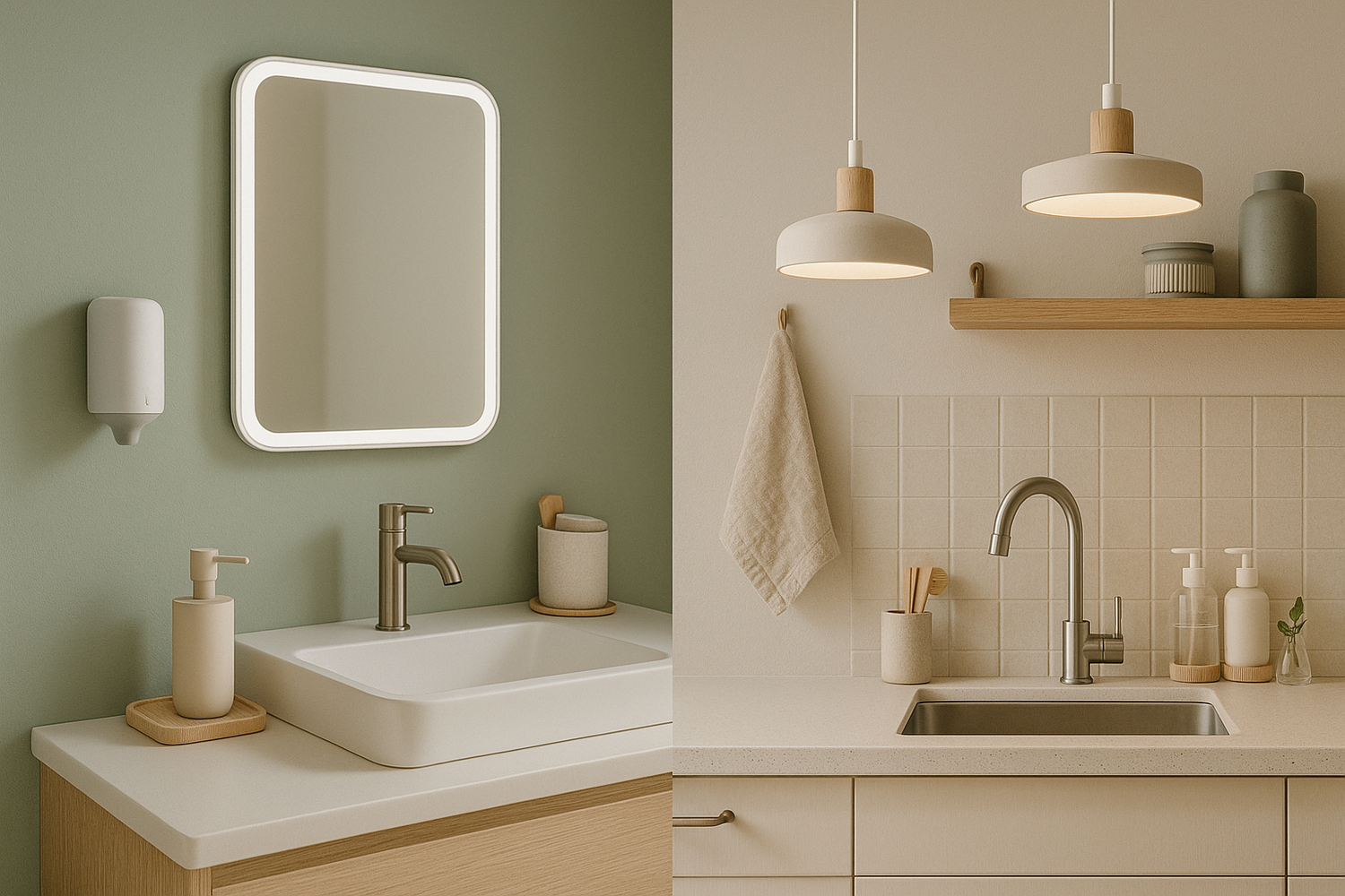 Bathroom & kitchen