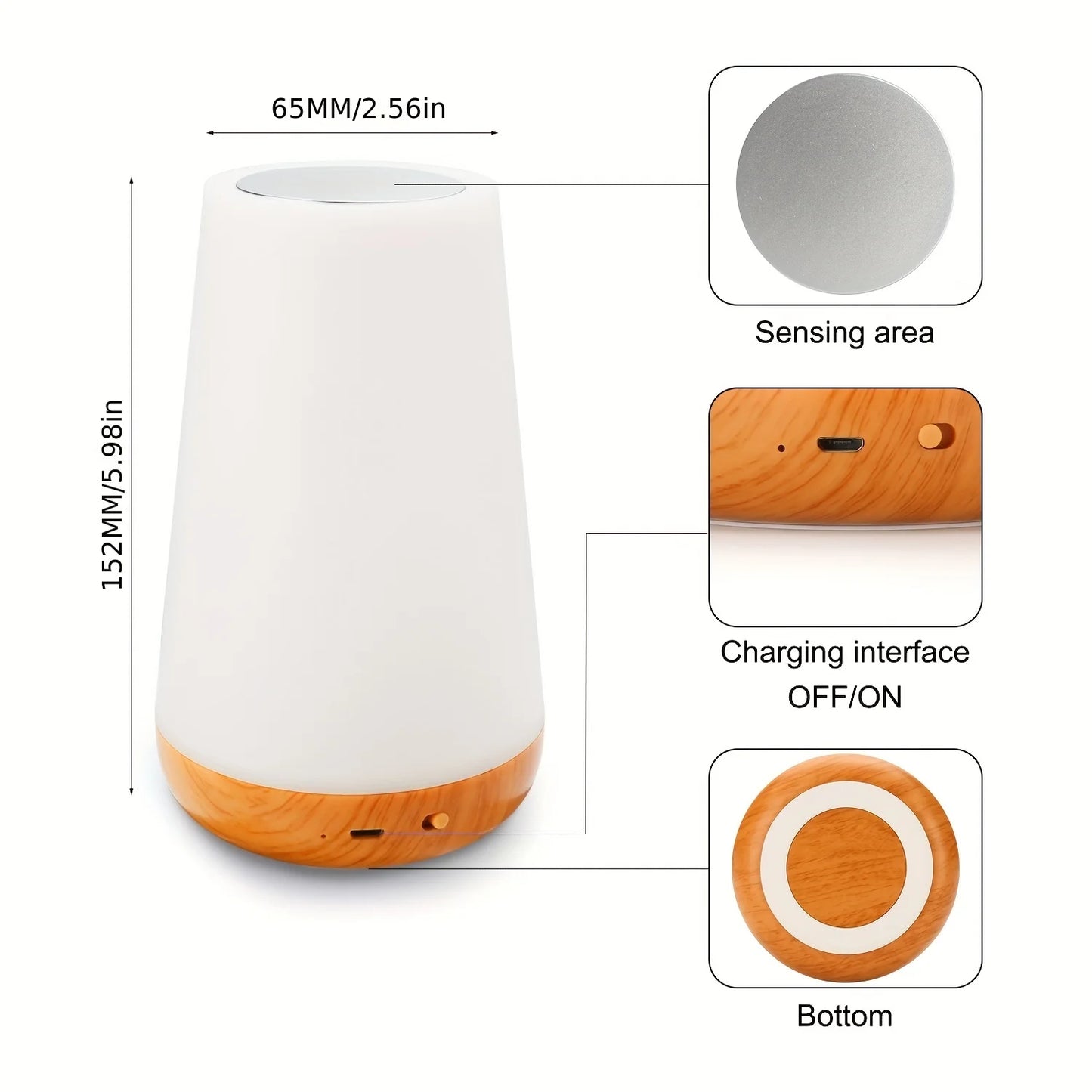 AuroraGlow™ – RGB Touch Night Lamp with Remote Control